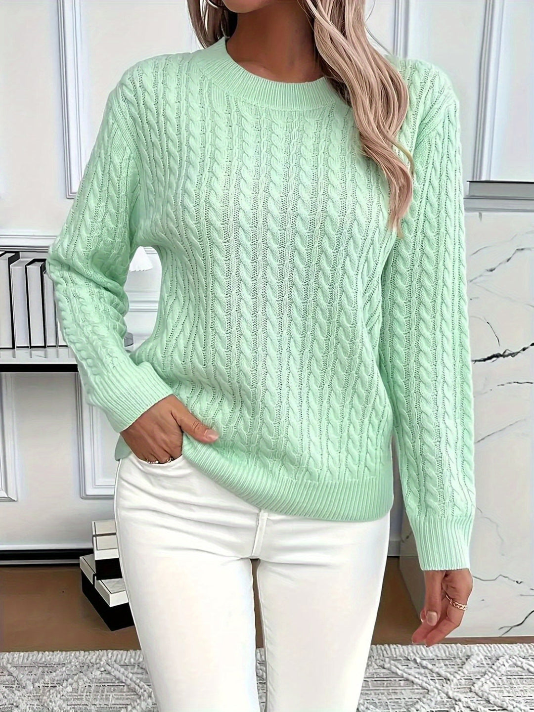 SWEAT À COL ROND COZY POUR FEMMES