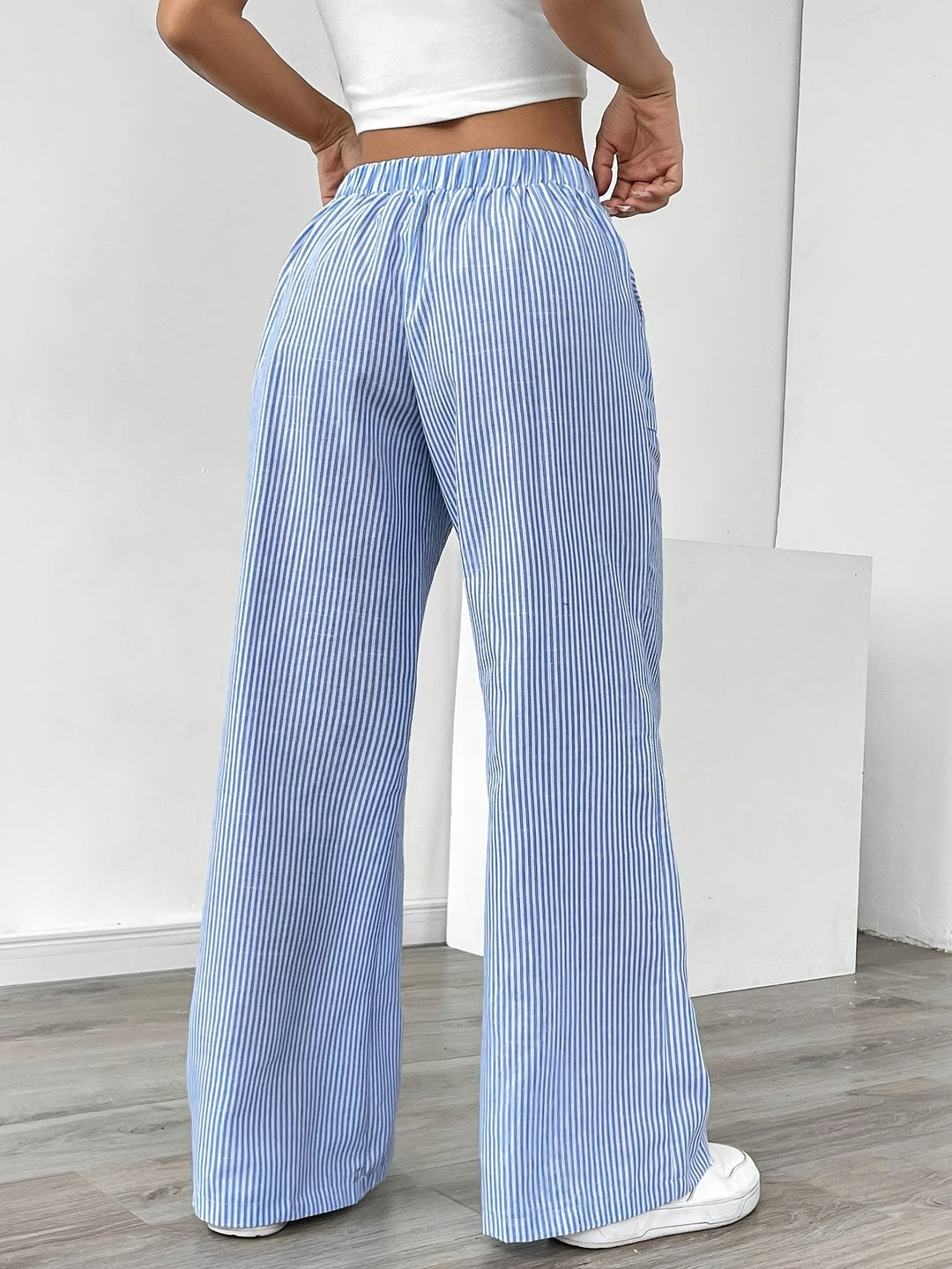 PANTALONS AMPLE RAYÉS POUR FEMMES