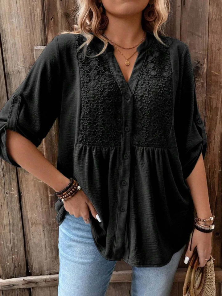 BLOUSE À BOUTONS POUR FEMMES