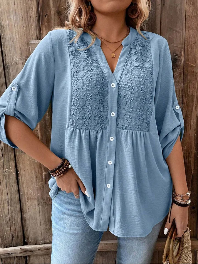 BLOUSE À BOUTONS POUR FEMMES