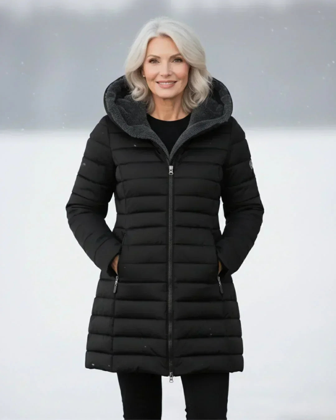 VESTE LONGUE REMBOURRÉE POUR FEMMES