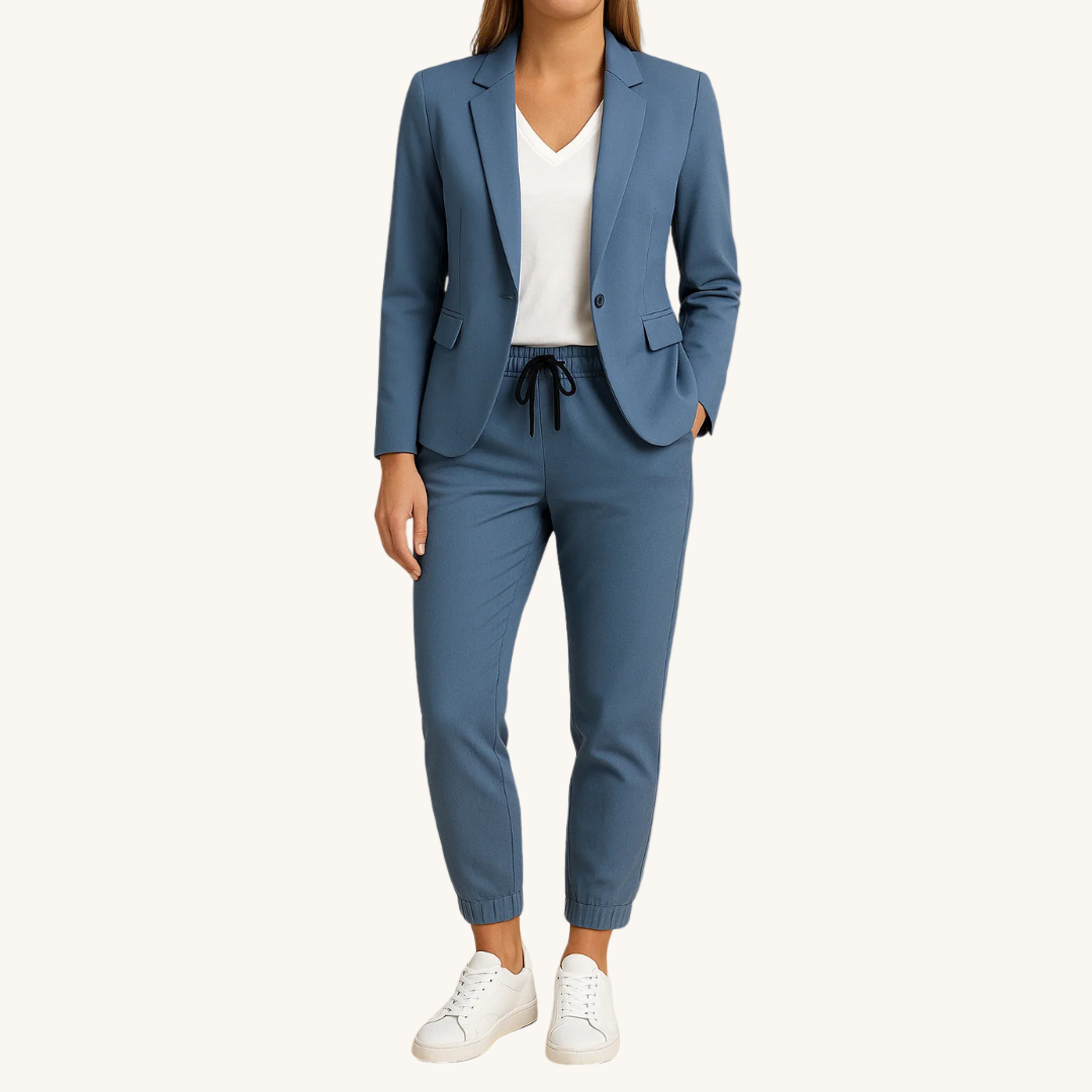 ENSEMBLE COORDONNE BLAZER ET JOGGER SMART CLASSIC POUR FEMME