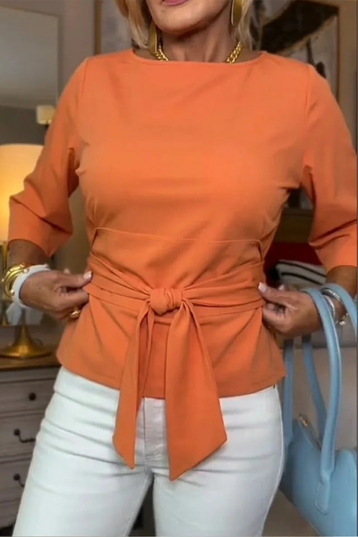 TOP À NOEUD À LA TAILLE POUR FEMMES