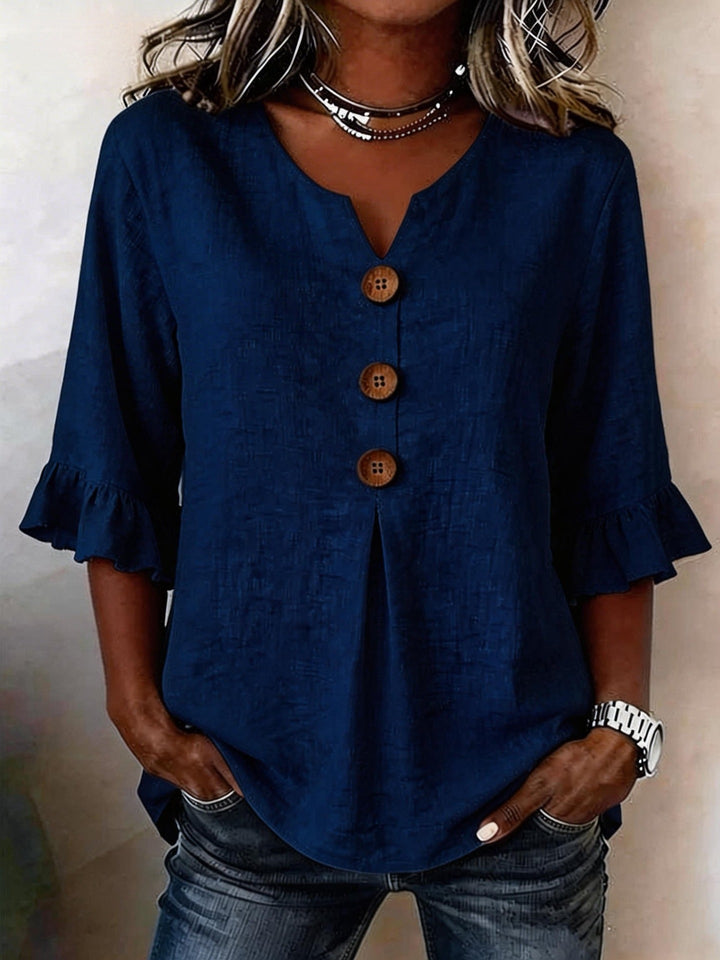 BLOUSE À VOLANTS ROMANTIQUE POUR FEMMES
