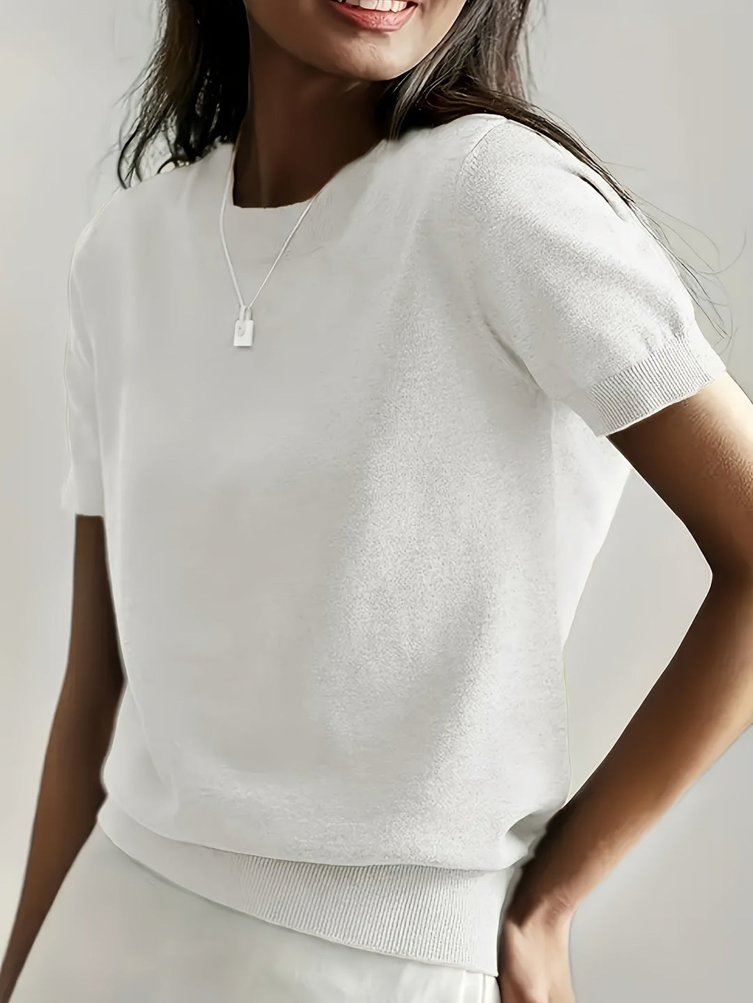PULL D’ÉTÉ À MANCHES COURTES POUR FEMMES