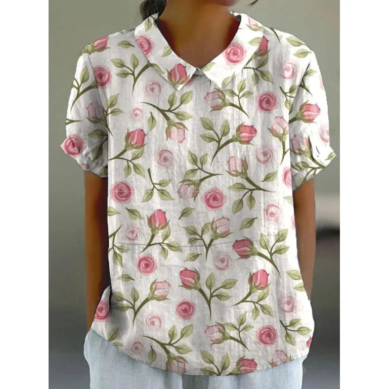 CHEMISE FLORALE PRINTEMPS POUR FEMMES
