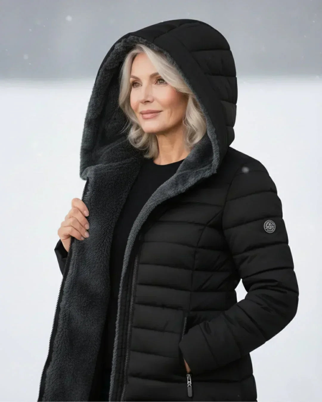 VESTE LONGUE REMBOURRÉE POUR FEMMES