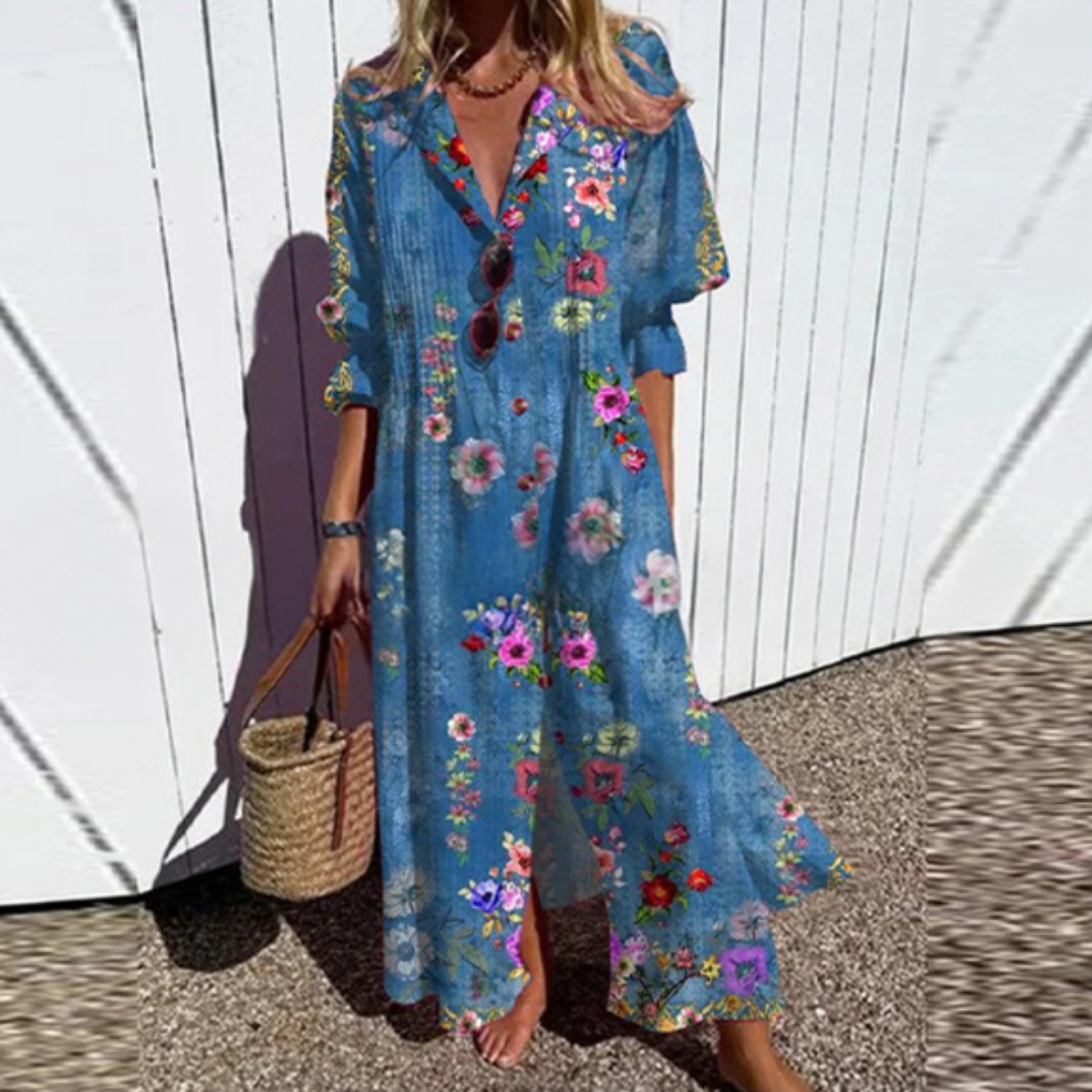 ROBE MAXI IMPRIMÉE POUR FEMMES