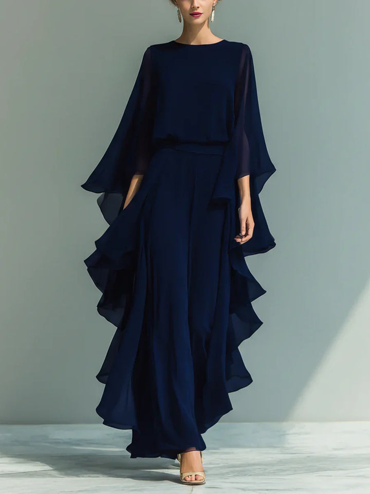 ENSEMBLE CHIFFON PANTALON POUR FEMMES