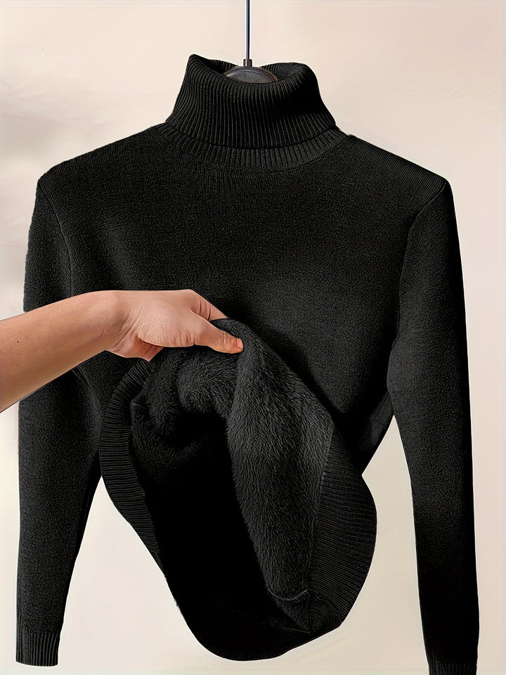 PULL TUNIQUE COL HAUT POUR FEMMES
