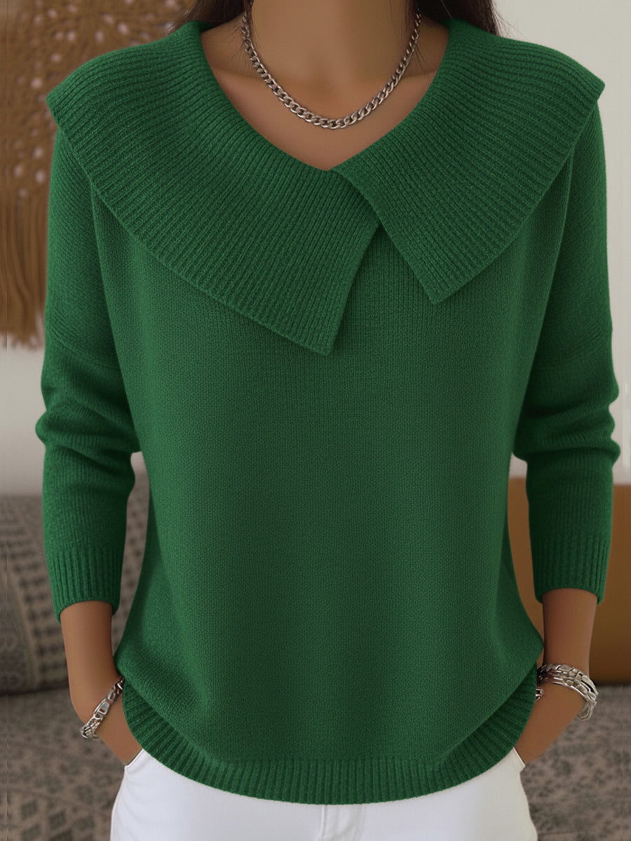 PULL COL CLASSIQUE POUR FEMME