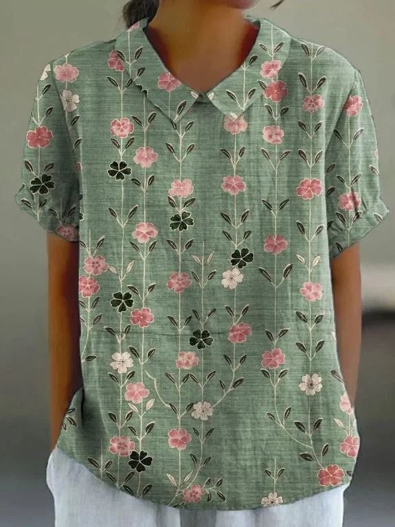 CHEMISE FLORALE PRINTEMPS POUR FEMMES