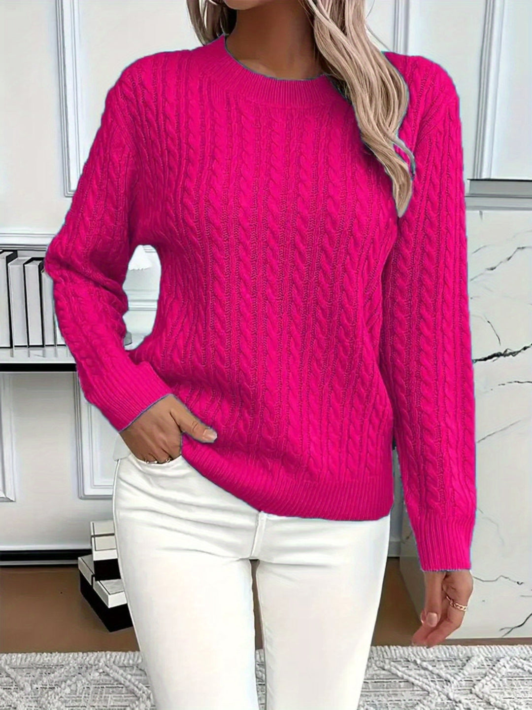 SWEAT À COL ROND COZY POUR FEMMES