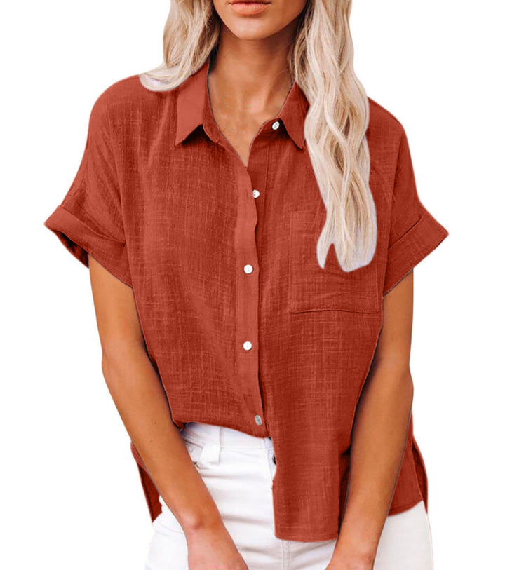 BLOUSE À COL RELAXÉE POUR FEMMES