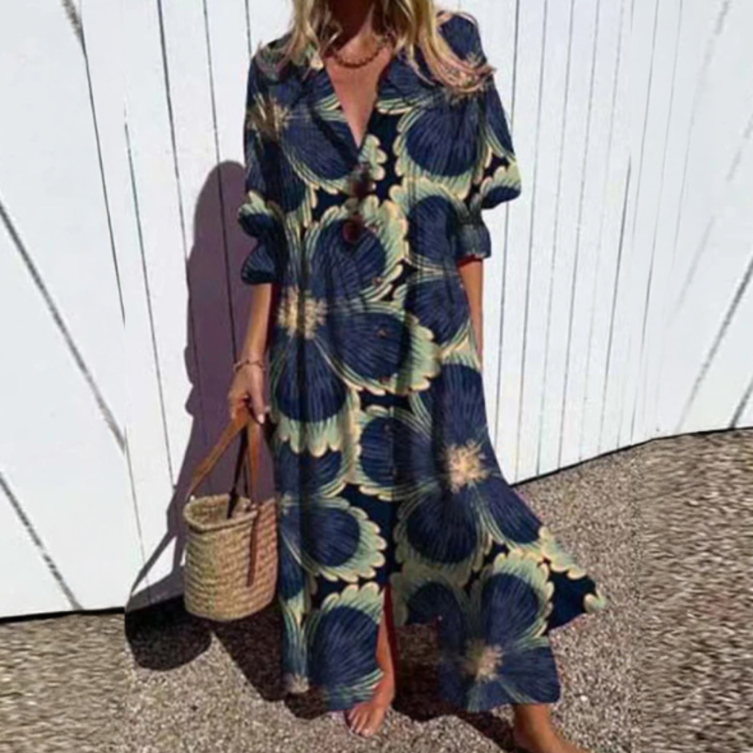 ROBE MAXI IMPRIMÉE POUR FEMMES