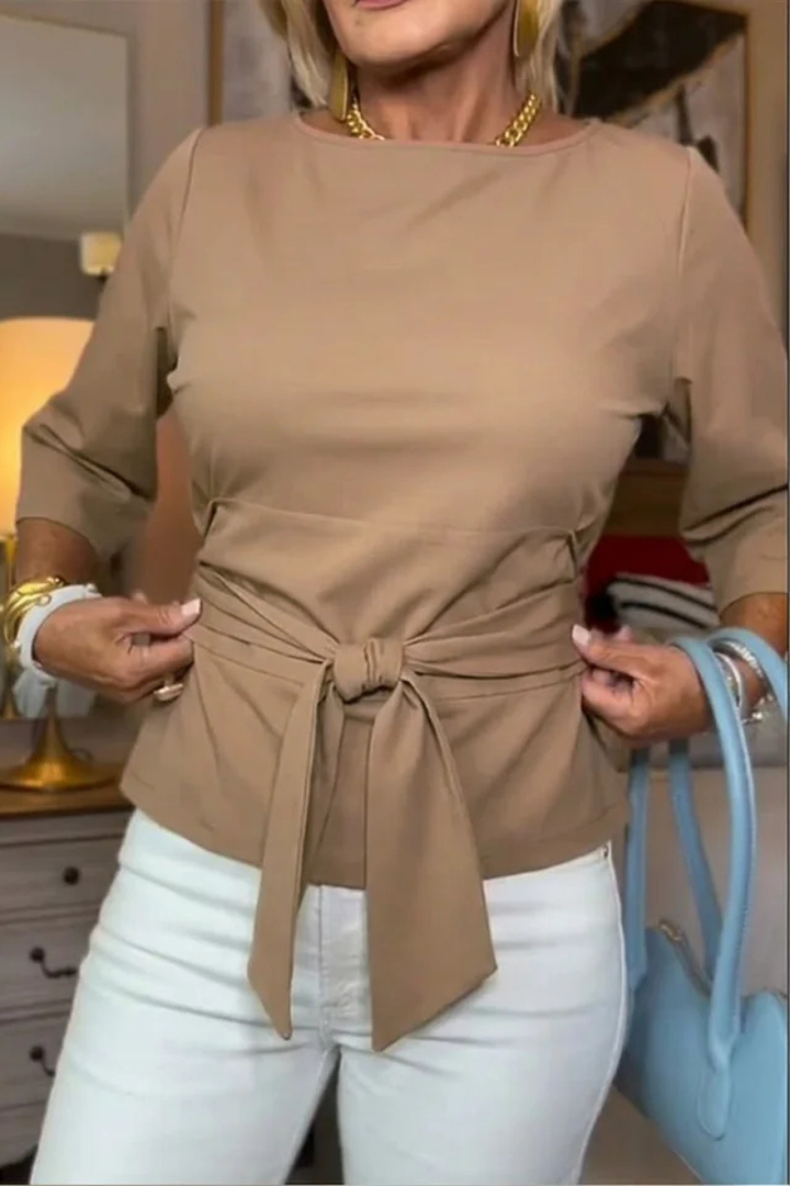 TOP À NOUER À LA TAILLE POUR FEMMES