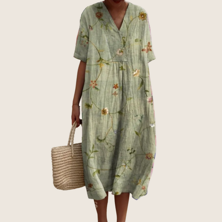 ROBE D’ÉTÉ FLORALE POUR FEMMES
