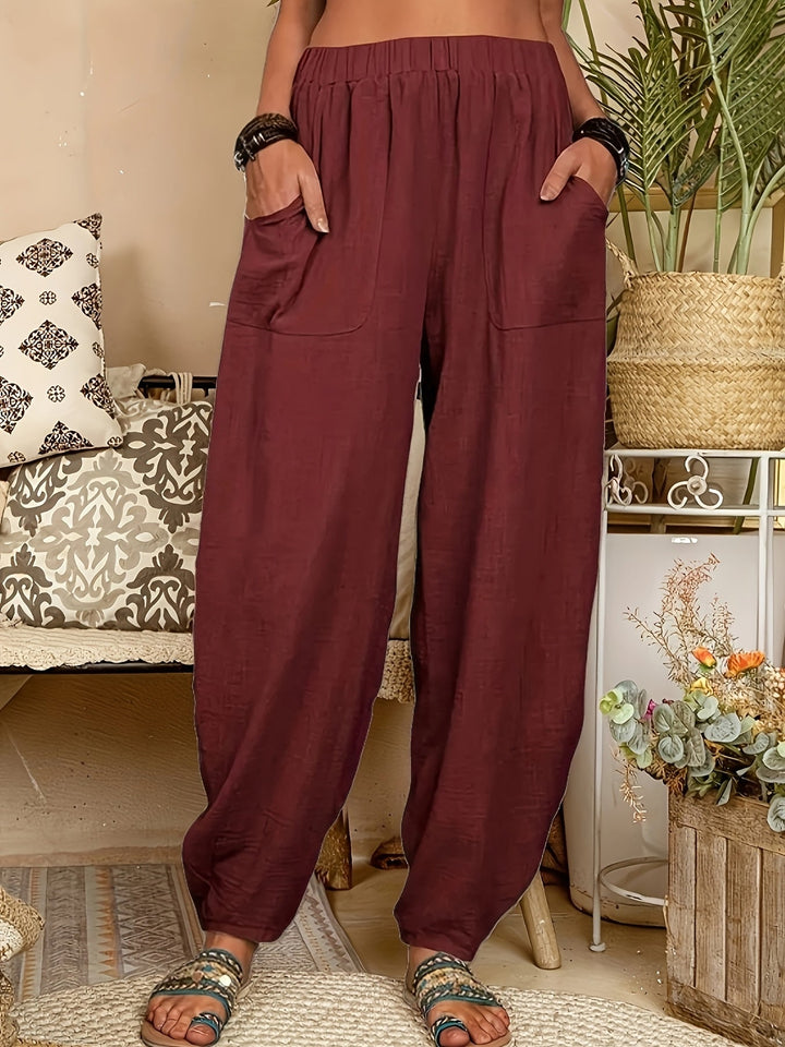 PANTALONS DRAPÉS QUOTIDIENS POUR FEMMES