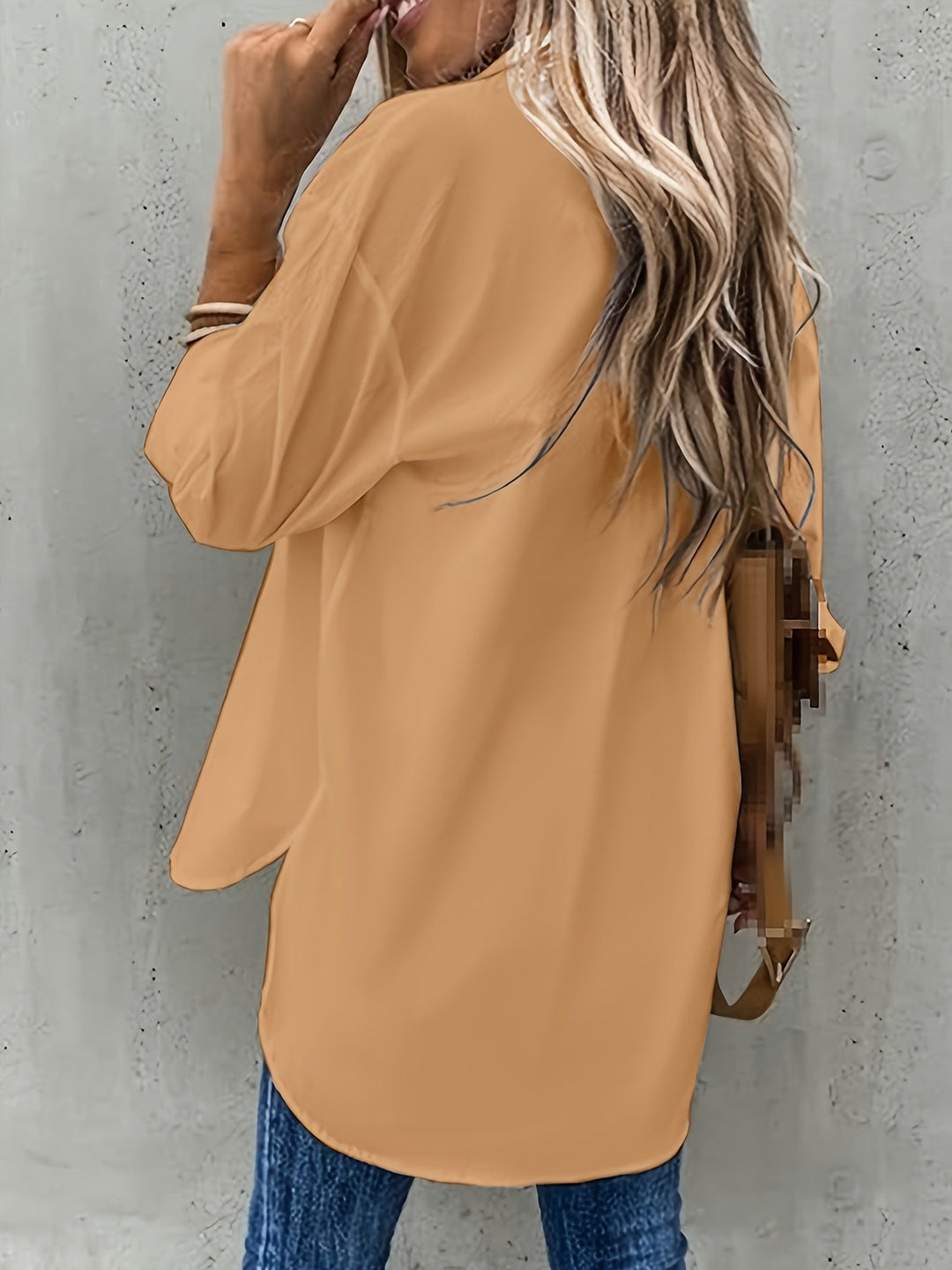 BLOUSE À MANCHES CHIC QUOTIDIENNE POUR FEMMES