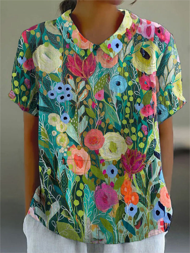 CHEMISE FLORALE POUR FEMMES