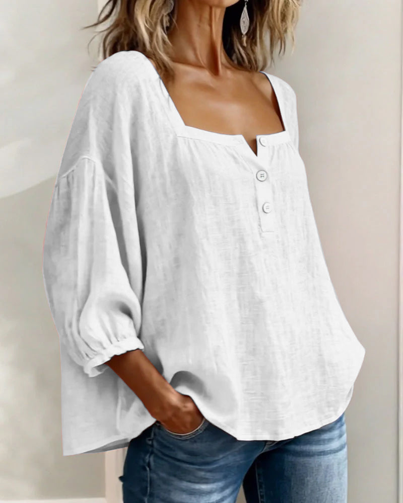 BLOUSE EN LIN POUR FEMME