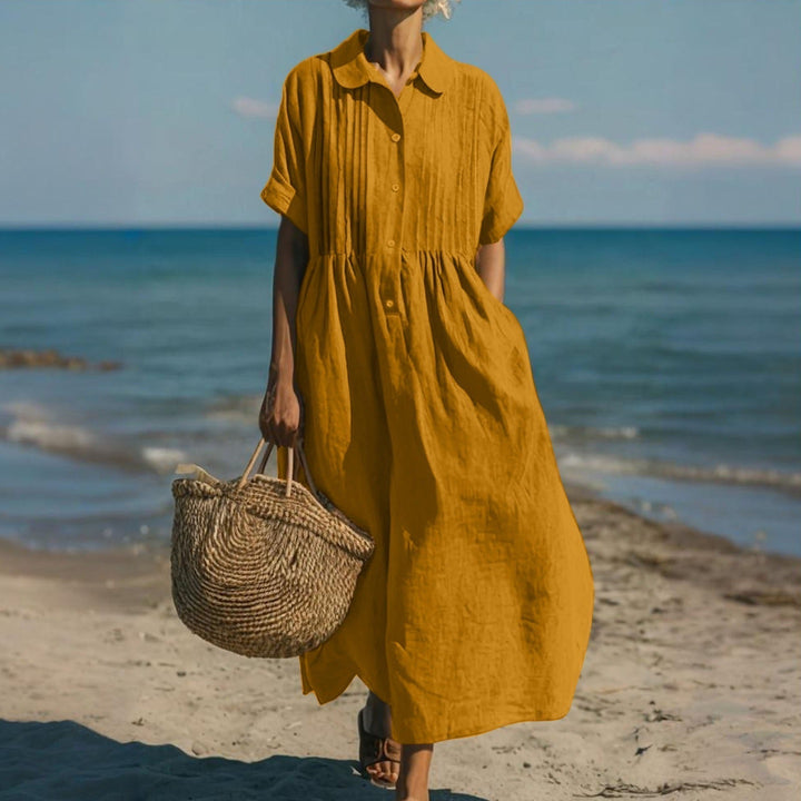 ROBE EN LIN ÉLÉGANTE POUR FEMMES