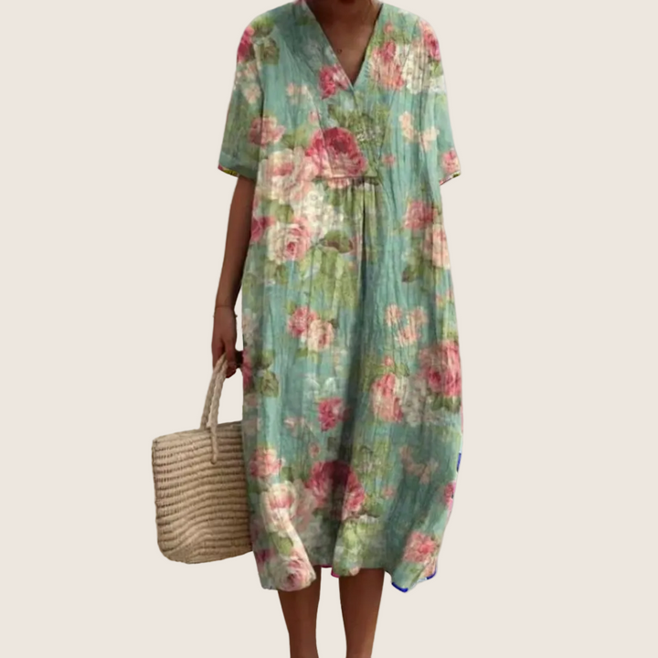 ROBE D’ÉTÉ FLORALE POUR FEMMES