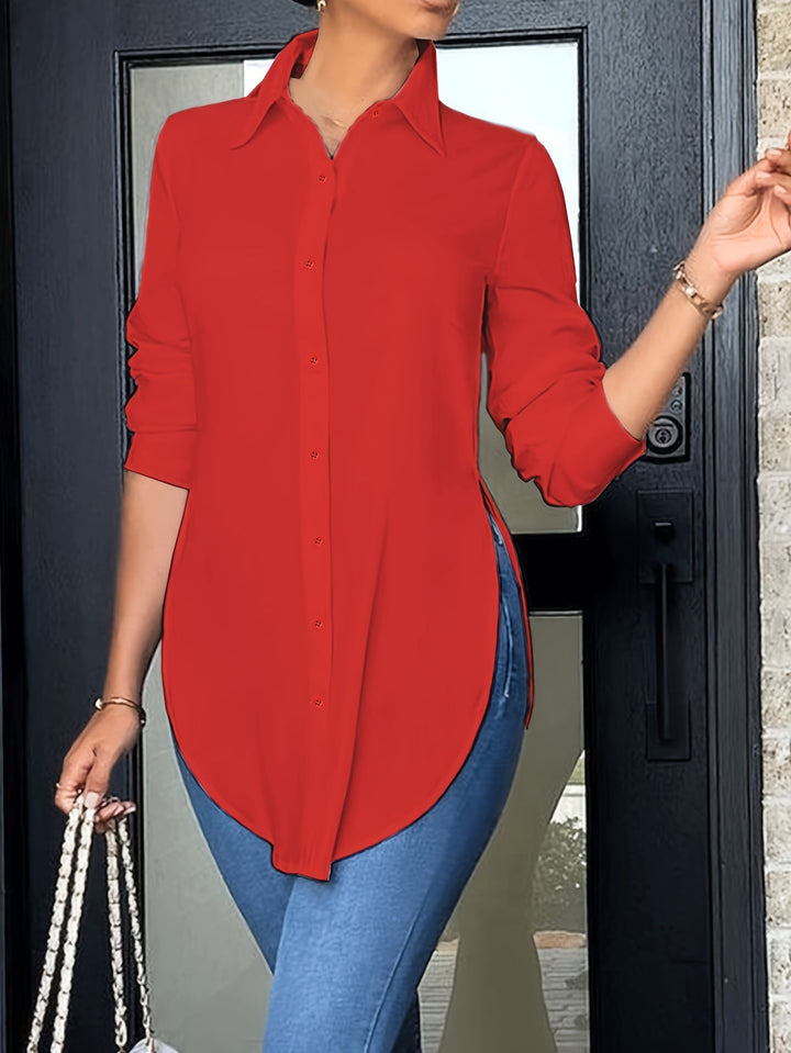 BLOUSE À BOUTONS CHIC ÉLÉGANTE POUR FEMMES