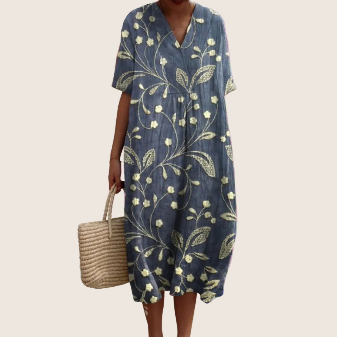 ROBE D’ÉTÉ FLORALE POUR FEMMES