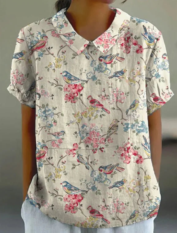 CHEMISE FLORALE PRINTEMPS POUR FEMMES