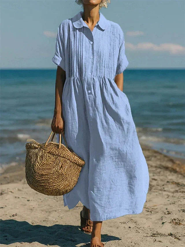 ROBE EN LIN ÉLÉGANTE POUR FEMMES