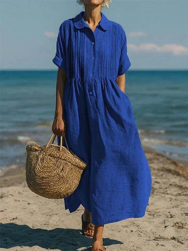 ROBE EN LIN ÉLÉGANTE POUR FEMMES