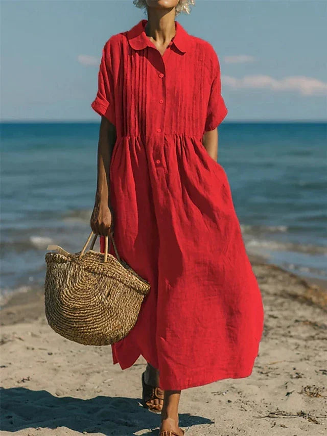 ROBE EN LIN ÉLÉGANTE POUR FEMMES
