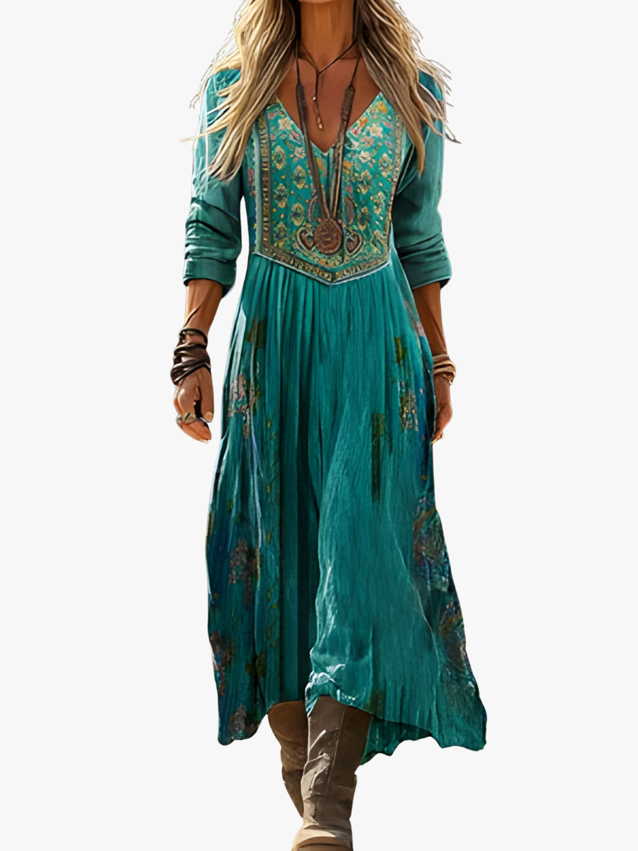 ROBE FLEURIE VINTAGE POUR FEMMES