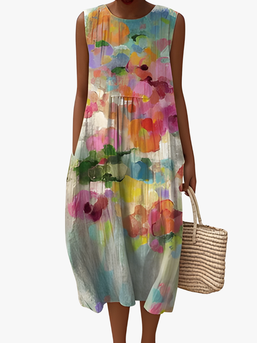 ROBE ANCIENNE COLORÉE POUR FEMMES