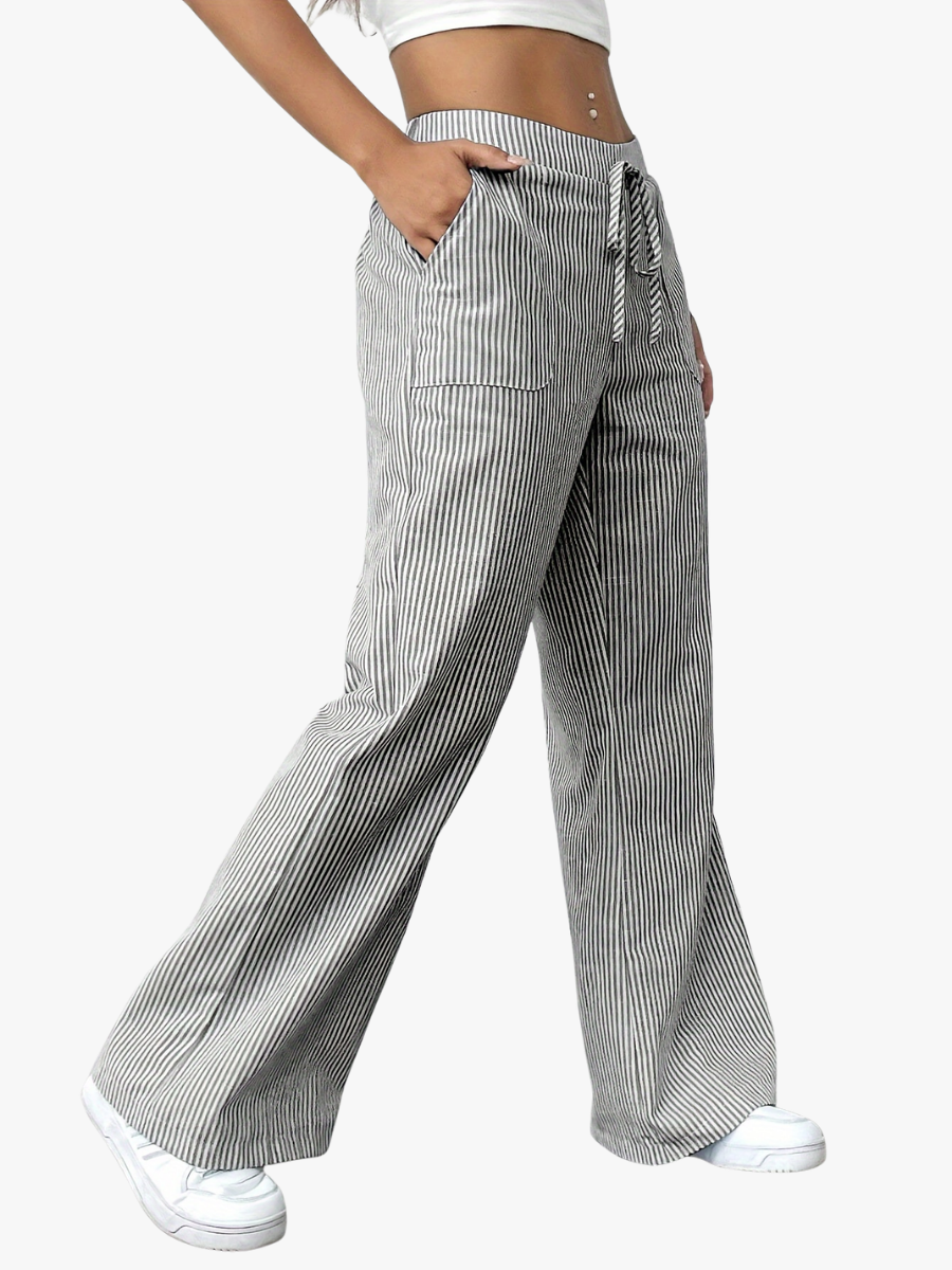 PANTALONS AMPLE RAYÉS POUR FEMMES