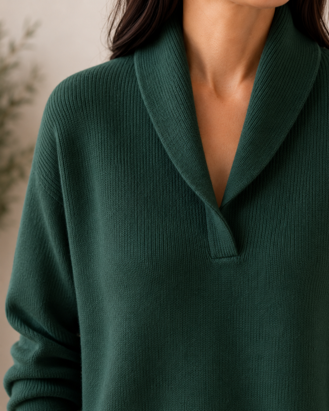 PULL V-COL DÉTENDUE POUR FEMMES