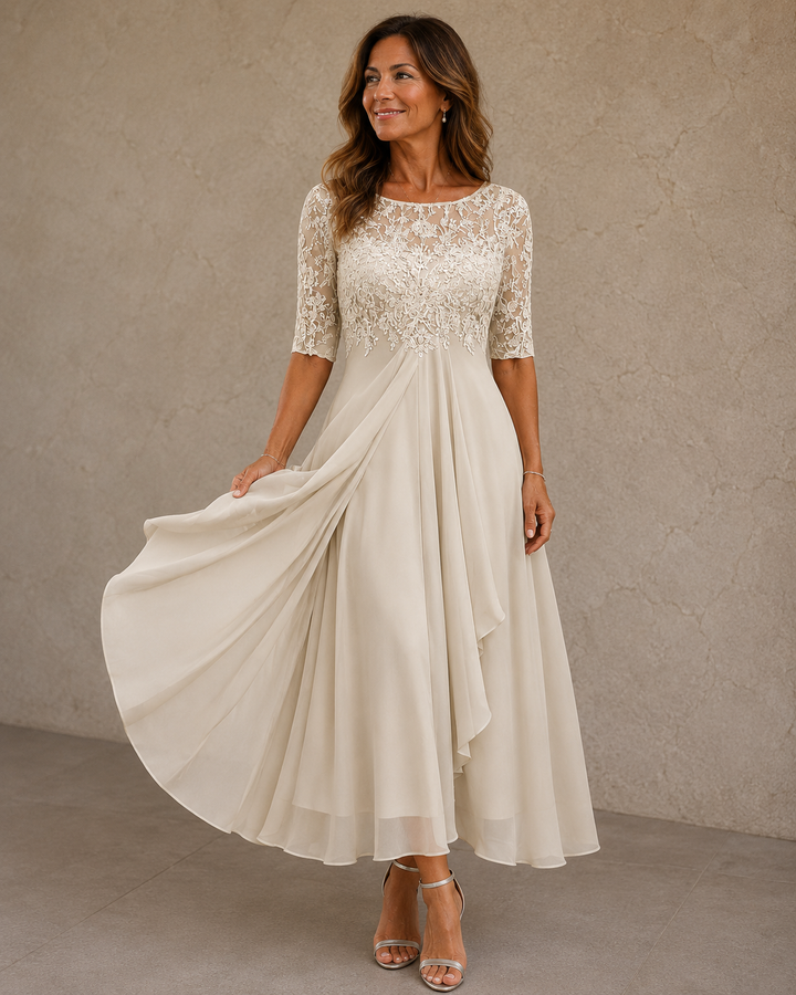 ROBE EN CHIFFON ÉLÉGANTE POUR FEMMES