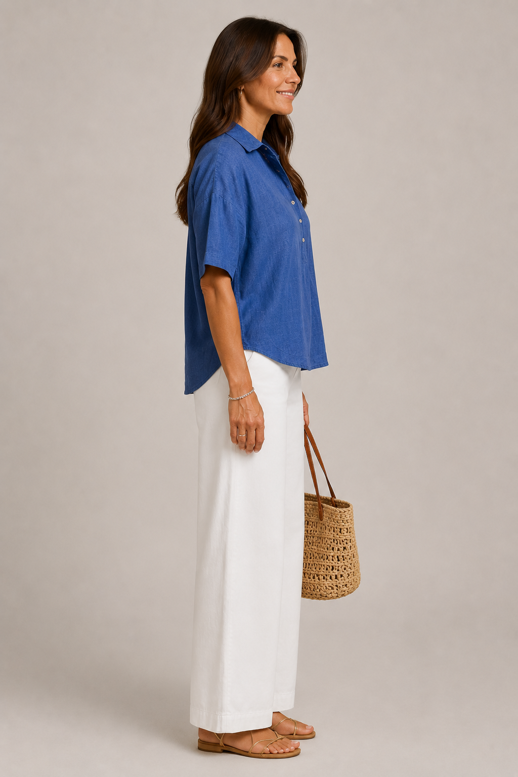 CHIC BLOUSE À COL EN V POUR FEMMES
