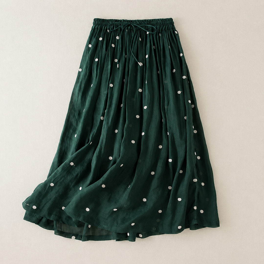 JUPE EN COTON LIN ENFANT POUR FEMMES