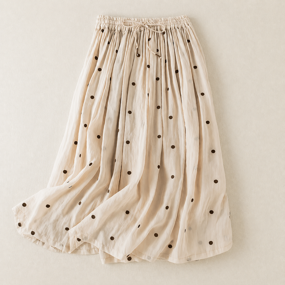 JUPE EN COTON LIN ENFANT POUR FEMMES