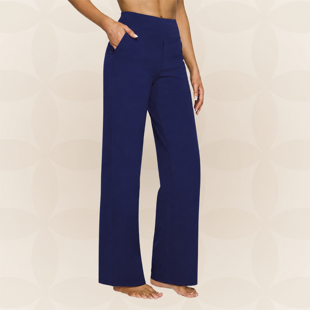 PANTALON ÉLASTIQUE HAUT À LA TAILLE POUR FEMMES
