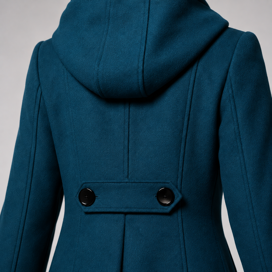 MANTEAU STRUCTURÉ À CAPUCHE POUR FEMMES