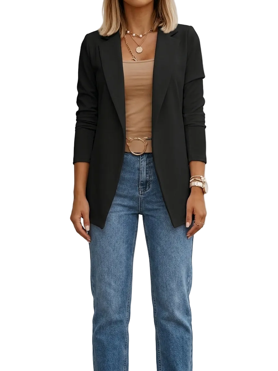 BLAZER DRAPÉ ÉLÉGANT POUR FEMMES