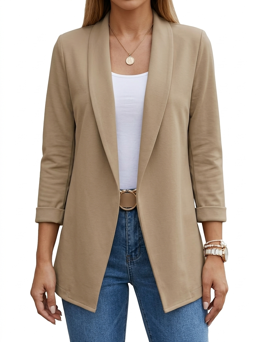 BLAZER DRAPÉ ÉLÉGANT POUR FEMMES