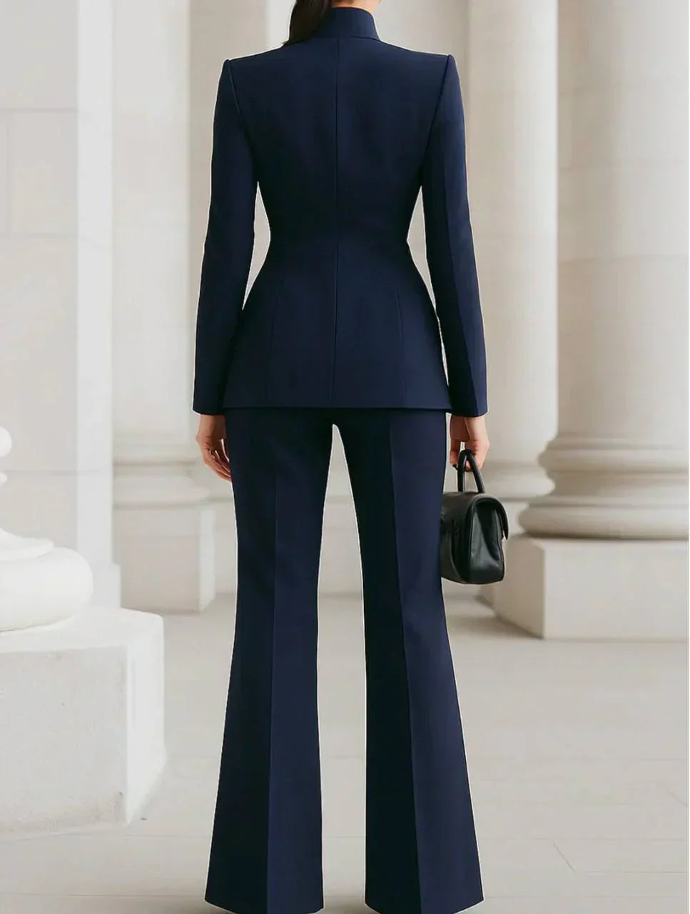 ENSEMBLE DE COSTUME FORMEL CHIC EN DEUX PIÈCES POUR FEMMES