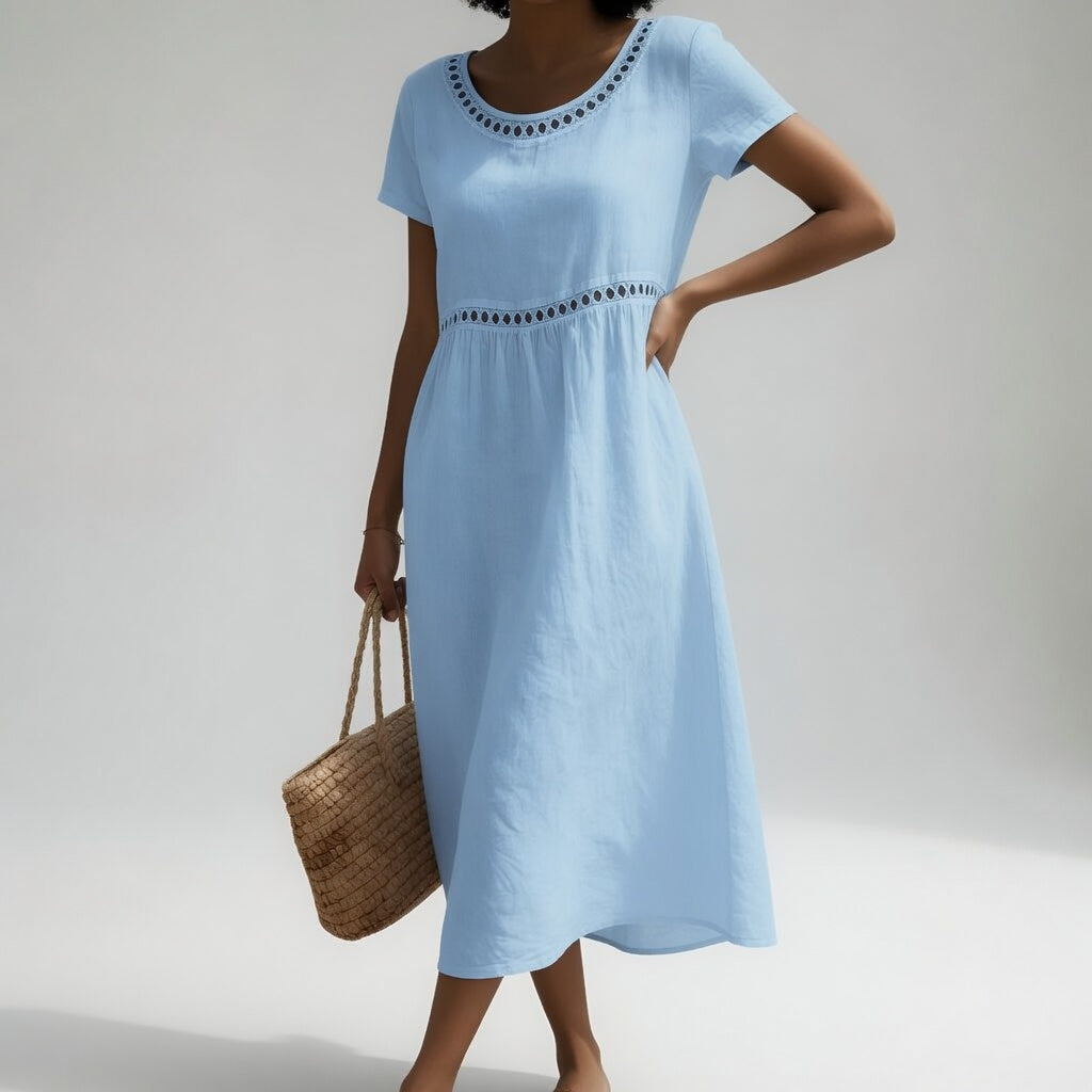 ROBE EMPIRE BRODÉE POUR FEMMES