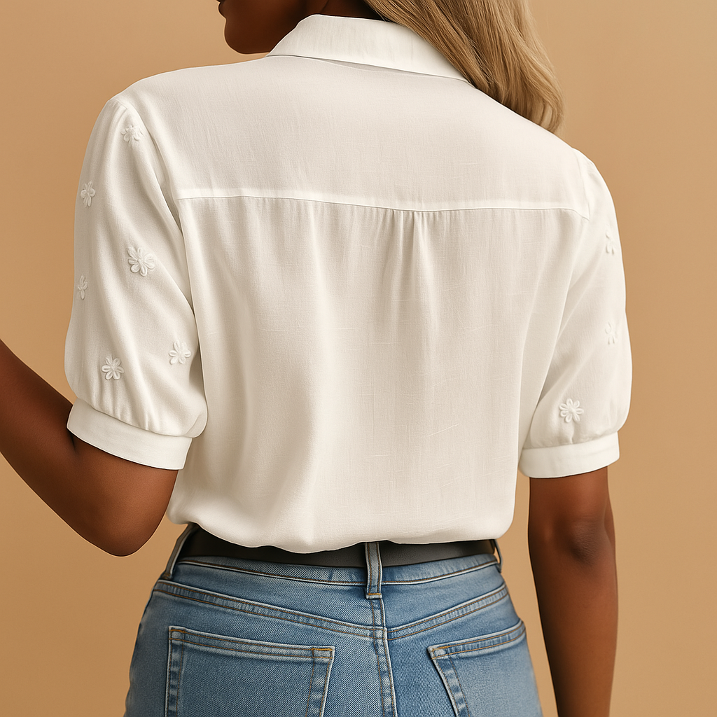 BLOUSE BRODÉE CHIC POUR FEMMES