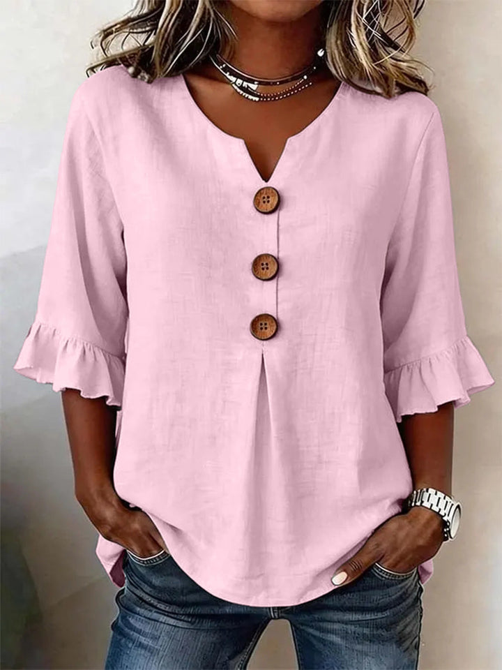 BLOUSE À VOLANTS ROMANTIQUE POUR FEMMES
