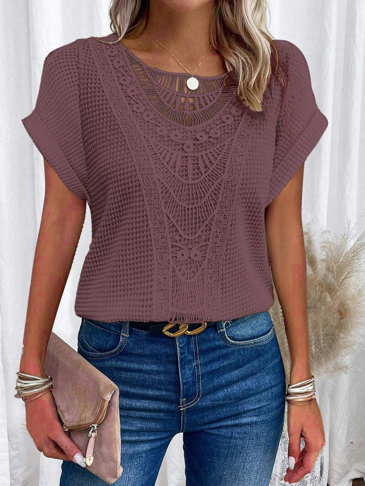T-SHIRT EN DENTELLE POUR FEMMES